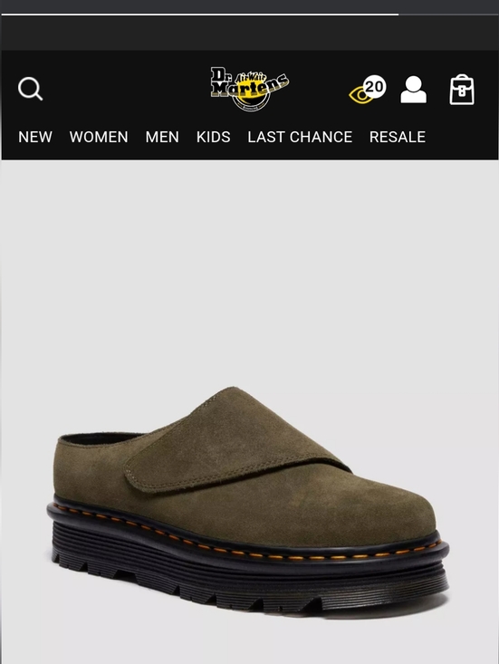 Dr. Martens Shoes - Dr Martens  Zebzag Olive Suedeules Size 6